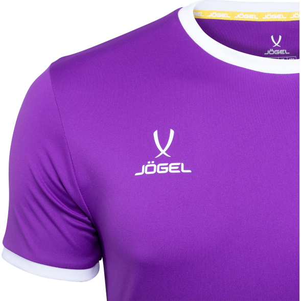 Футболка футбольная JÖGEL CAMP Origin, фиолетовый/белый, детский