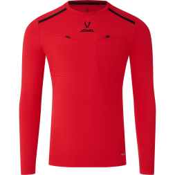 Футболка судейская с длинным рукавом JÖGEL DIVISION PerFormDRY Referee LS Tee, красный