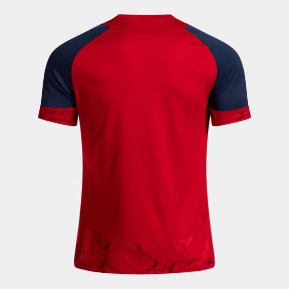 Футболка JOMA CAMISETA MANGA CORTA HISPA V ROJO DARK NAVY