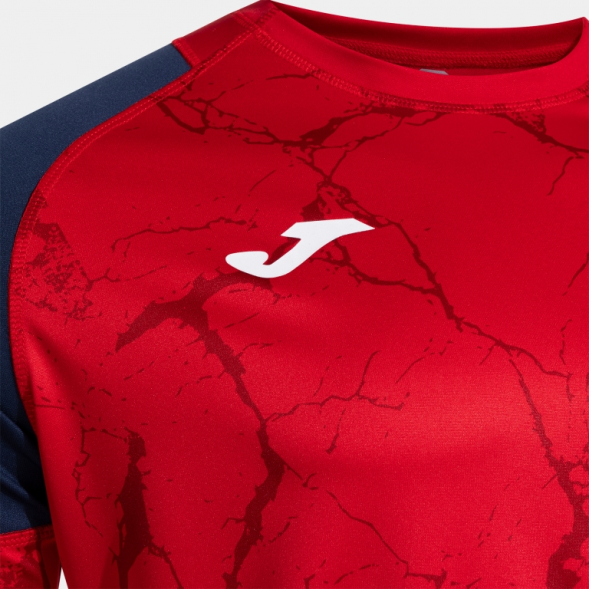 Футболка JOMA CAMISETA MANGA CORTA HISPA V ROJO DARK NAVY
