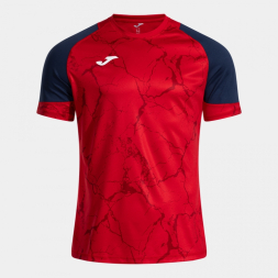Футболка JOMA CAMISETA MANGA CORTA HISPA V ROJO DARK NAVY