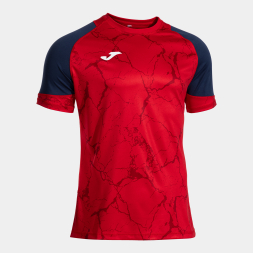 Футболка JOMA CAMISETA MANGA CORTA HISPA V ROJO DARK NAVY