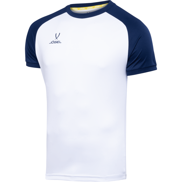 Футболка игровая JÖGEL CAMP Reglan Jersey, белый/темно-синий, детский