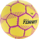 Мяч ганд. TORRES Club, H32432, р.2, ПУ, 5 подкл. слоев, руч. сшивка, желтый