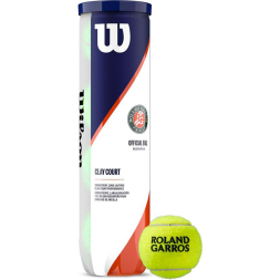 Мяч теннисный WILSON Roland Garros Clay Court, WRT115000, одобр.ITF, фетр, нат.резина,. уп.4 шт