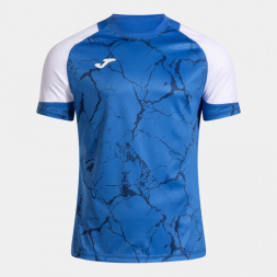 Футболка JOMA CAMISETA MANGA CORTA HISPA V ROYAL BLANCO
