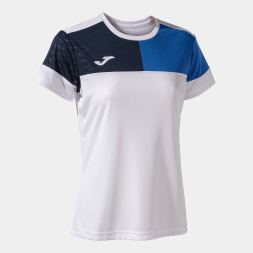 Футболка JOMA CAMISETA MANGA CORTA CREW V BLANCO ROYAL