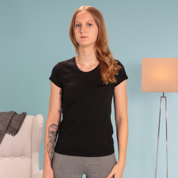 Женская футболка JOMA COMBI COTTON Черный