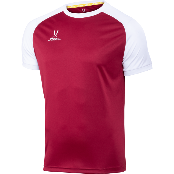 Футболка игровая JÖGEL CAMP Reglan Jersey, гранатовый/белый, детский