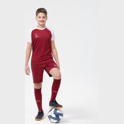 Футболка игровая JÖGEL CAMP Reglan Jersey, гранатовый/белый, детский