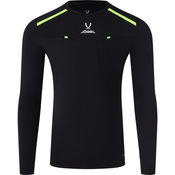 Футболка судейская с длинным рукавом JÖGEL DIVISION PerFormDRY Referee LS Tee, черный