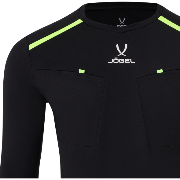 Футболка судейская с длинным рукавом JÖGEL DIVISION PerFormDRY Referee LS Tee, черный