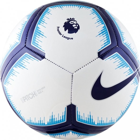 Мяч футбольный NIKE Pitch PL Бело-синий