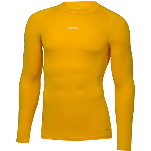 Футболка компрессионная с длинным рукавом JÖGEL CAMP PerFormDRY Baselayer LS Tee, желтый