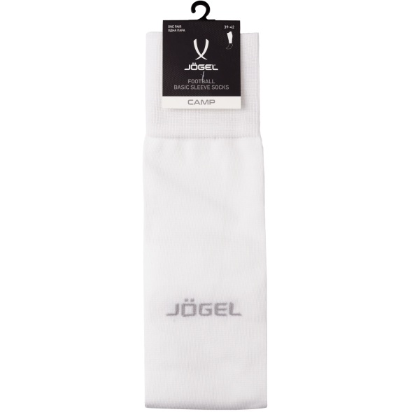 Гольфы футбольные JÖGEL CAMP BASIC SLEEVE SOCKS 00, белый/серый