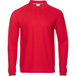 Рубашка поло мужская STAN длинный рукав хлопок/полиэстер 185, 104S