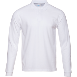 Рубашка поло мужская STAN длинный рукав хлопок/полиэстер 185, 104S