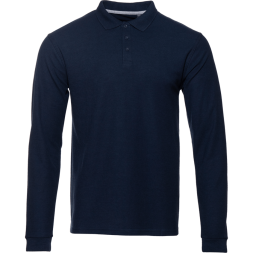 Рубашка поло мужская STAN длинный рукав хлопок/полиэстер 185, 104S