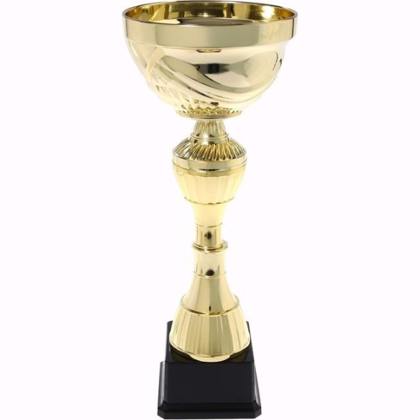 Кубок 134C, зол., подставка пластик, 27,5 × 10 × 8,5 см