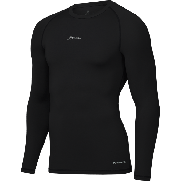 Футболка компрессионная с длинным рукавом JÖGEL CAMP PerFormDRY Baselayer LS Tee, черный