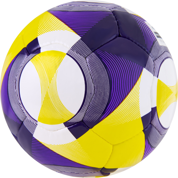 Мяч футзал. ADIDAS Conext 25 Pro Sala JH1278, р.4, FIFA Quality Pro, 18п, ПУ, руч.сш, фиолетово-желт