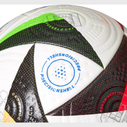 Мяч футб. ADIDAS Euro24 Fussballliebe PRO IQ3682,р.5, FIFA PRO, 20пан, ПУ, термосш, бело-мультиколор