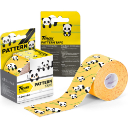 Тейп кинезиологический TMAX Pattern 5 см x 5 м, 100657, зелено-коричнево-бежевый камуфляж