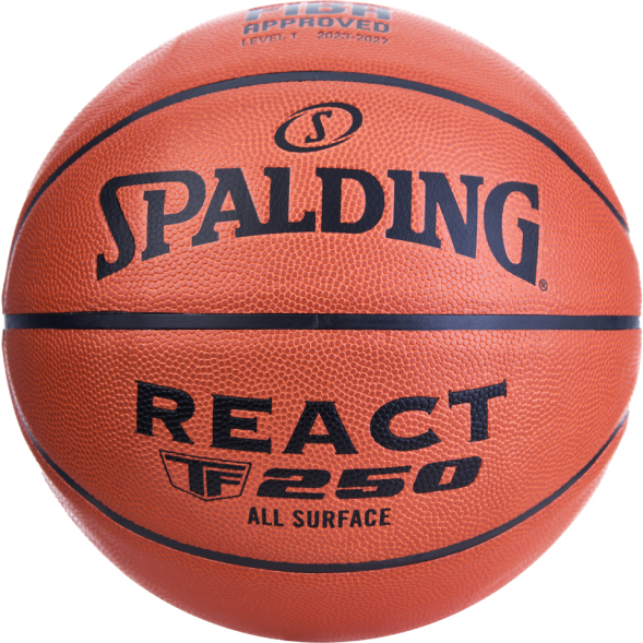 Мяч баскетбольный Spalding TF-250 React 76967z, размер 7, FIBA Approved