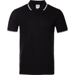 Рубашка поло мужская STAN с окантовкой хлопок/полиэстер 185, 04T