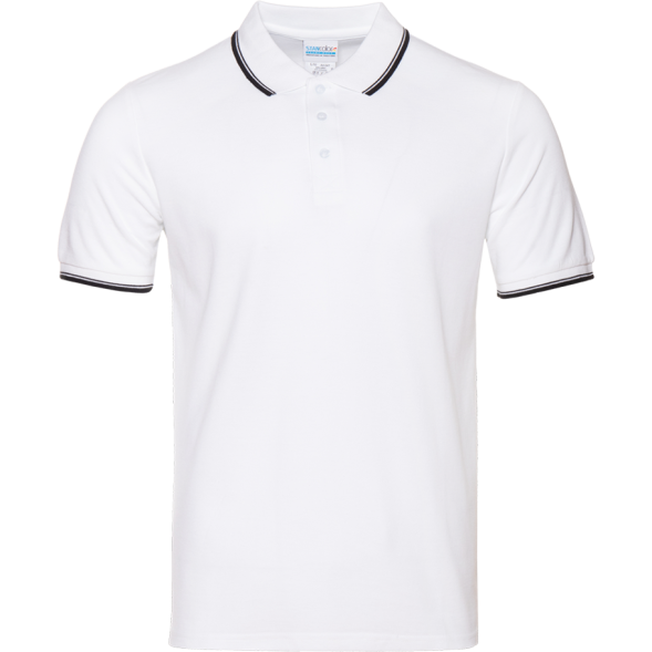 Рубашка поло мужская STAN с окантовкой хлопок/полиэстер 185, 04T