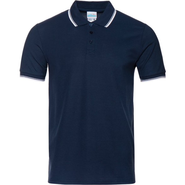 Рубашка поло мужская STAN с окантовкой хлопок/полиэстер 185, 04T