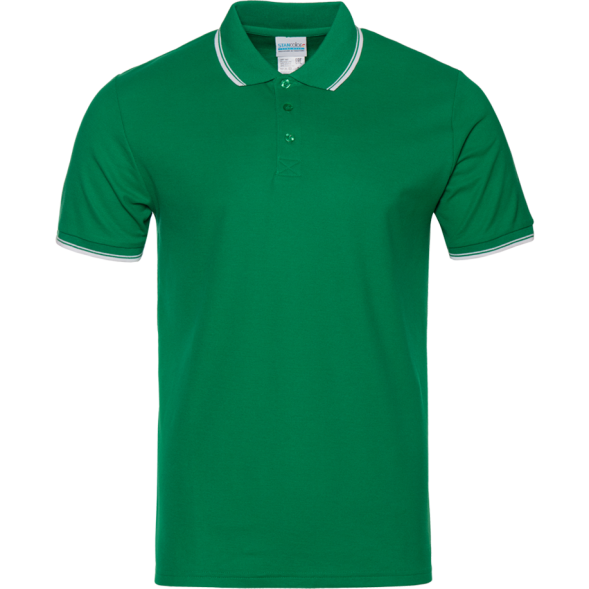 Рубашка поло мужская STAN с окантовкой хлопок/полиэстер 185, 04T