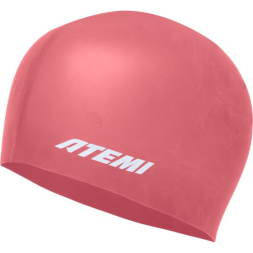 Шапочка для плавания Atemi  light silicone cap Bright red, силикон, Цвет: Красный, FLSC1R