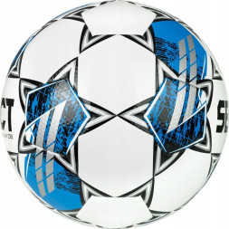 Мяч футб. SELECT Team DB V25, 0865560022, р.5, FIFA Basic, 32 пан, гл.ПУ, гибридн.сш., бело-синй