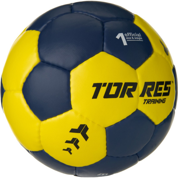 Мяч ганд  TORRES Training, H32451, р 1, ПУ, 4 подкл  слоя, руч  сшивка, мультиколор