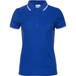 Рубашка поло женская STAN с окантовкой хлопок/полиэстер 185, 04BK