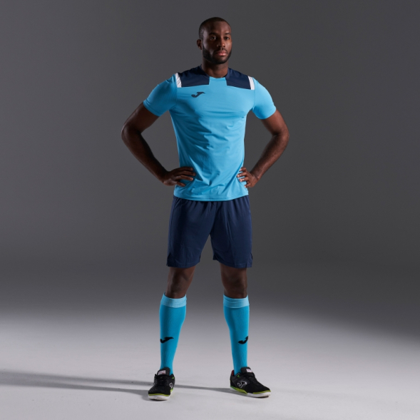 Игровая футболка JOMA TOLEDO TURQUESA FLÚOR MARINO