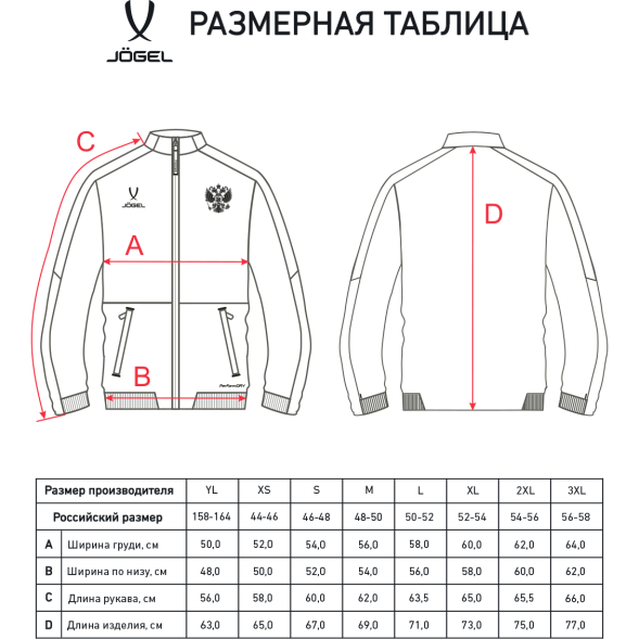 Куртка спортивная JÖGEL NATIONAL PerFormDRY Woven Jacket, темно-синий