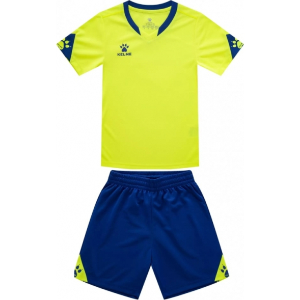 Форма футбольная KELME SHORT SLEEVE FOOTBALL UNIFORM ДЕТСКАЯ Желто-черный (737)