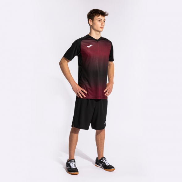 Игровая футболка JOMA TIGER V NEGRO BURDEOS