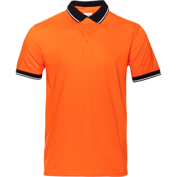 Рубашка поло мужская STAN с контрастными деталями хлопок/полиэстер 185, 04С