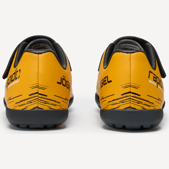 БЕЗ УПАКОВКИ Бутсы многошиповые JOGEL Rapido TF Yellow/black, детский