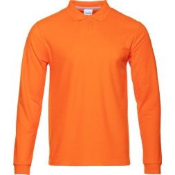 Рубашка поло унисекс STAN длинный рукав хлопок 185, 104LS