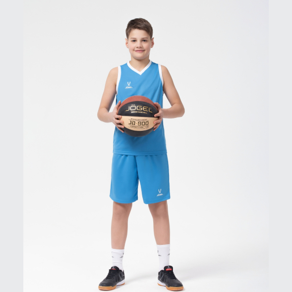 Шорты баскетбольные JÖGEL CAMP Basic, бирюзовый, детский
