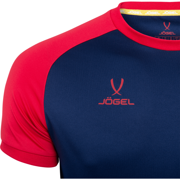 Футболка игровая JÖGEL CAMP Reglan Jersey, темно-синий/красный