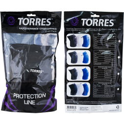 Наколенники спортивные TORRES Pro Gel PRL11018M-03, размер M, синие