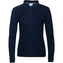 Рубашка поло женская STAN длинный рукав хлопок/полиэстер 185, 04SW