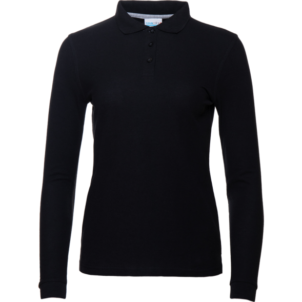 Рубашка поло женская STAN длинный рукав хлопок/полиэстер 185, 04SW