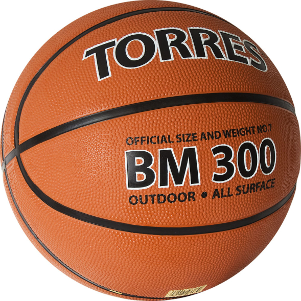 Мяч баскетбольный TORRES BM300 B02017, размер 7