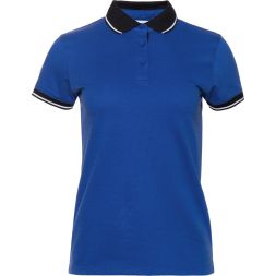 Рубашка поло женская STAN с контрастными деталями хлопок/полиэстер 185, 04CW